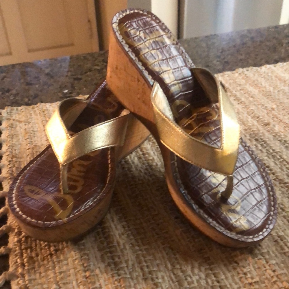 Sam Edelman Gold Sandles